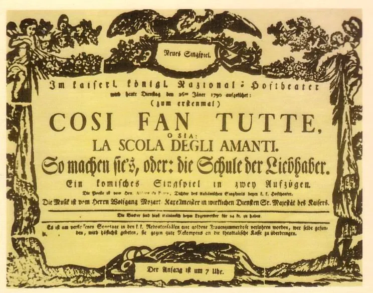 Metropolitan Opera: Cosi Fan Tutte Tickets and Info