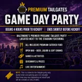 Premium Tailgate Party: Baltimore Ravens vs. Los Angeles Chargers