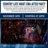 CMA Awards Country Late Night After Party