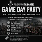 Premium Tailgate Party: Las Vegas Raiders vs. Miami Dolphins