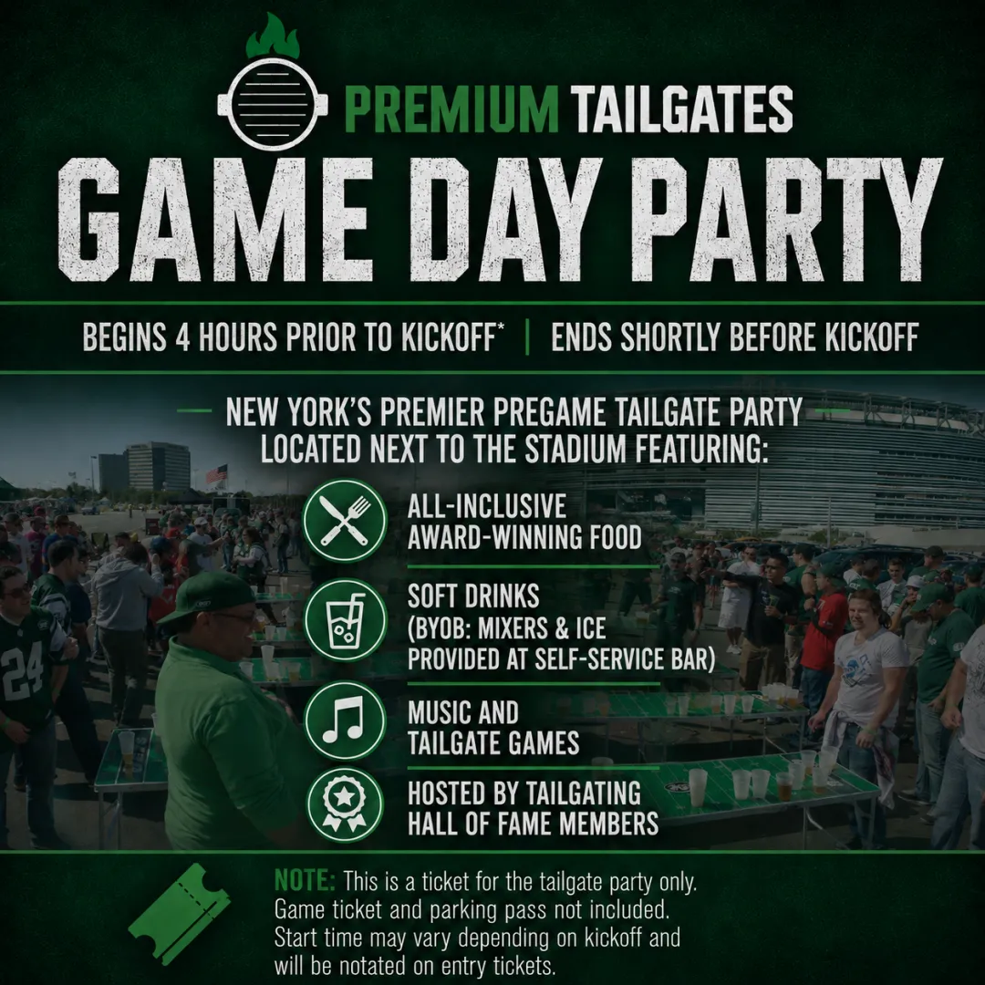 Premium Tailgate Party: New York Jets vs. Cleveland Browns
