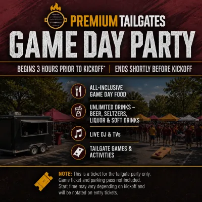 Premium Tailgate Party: Washington Commanders vs. Atlanta Falcons