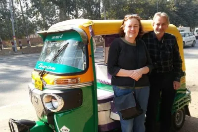 Behind the Taj Mahal with Sunrise or Sunset view by Tuk Tuk Ride