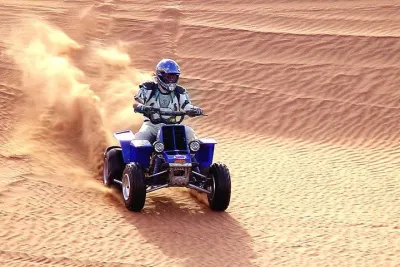 Dubai 30 mins Quad Bike with Evening Safari and ferrari world