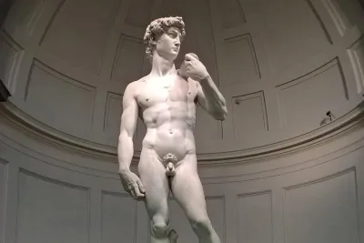 Michelangelo in August - The Accademia Gallery