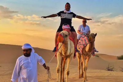 Dubai Camel Caravan with BBQ Dinner Buffet