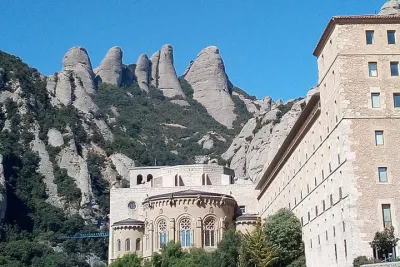 Hiking In Montserrat,near Barcelona