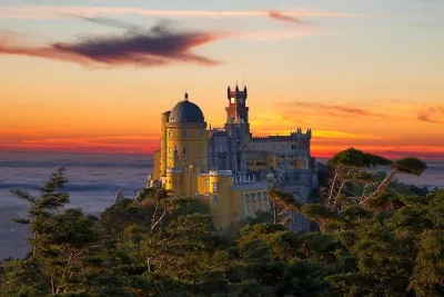 Sintra, Pena, Regaleira, Roca & Cascais Tour with Pick up
