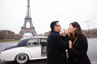 Paris Picturesque Romanic Luxury Vintage Rolls Royce Tour