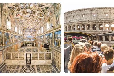 Vatican Museums Entry & One Run Open Bus Combo