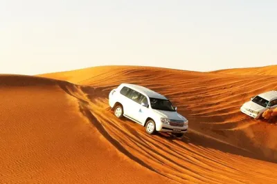Dubai Desert Safari, Camel ride, Sand-board at Bedouin camp