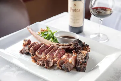 Florentine Steak with Wines in San Gimignano Winery from Florence