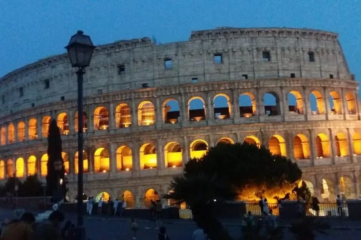 Colosseum by night with Underground Access and Arena Floor