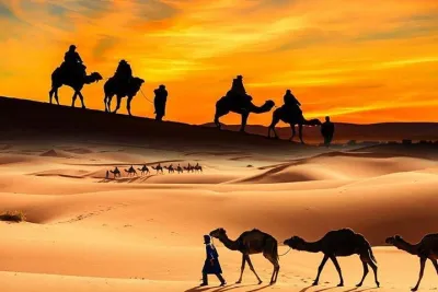 Dubai Desert Safari with BBQ, 3 Shows & Camel Ride at Majlis Camp
