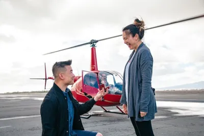 Marry Me Banner Flyover - Helicopter Proposal Flight