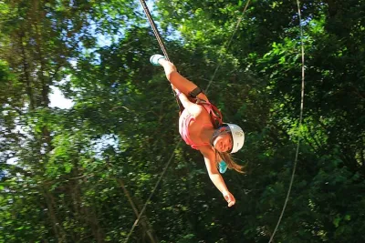 Fly over the Jungle! Extreme ziplines, bungee , cenote & aquazip
