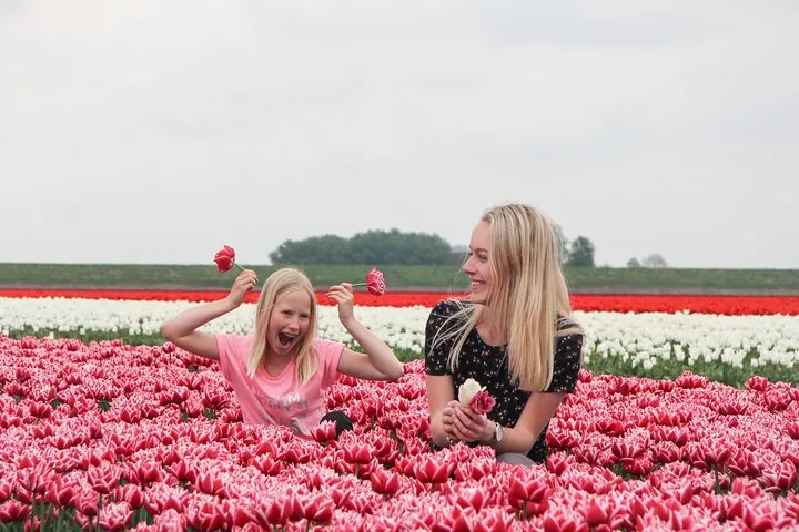 Keukenhof and Zaanse Schans Windmills Guided Tour with local