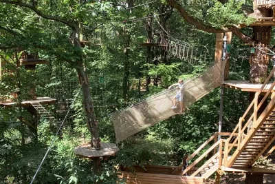 Tree Top Adventure in Forest of Meudon