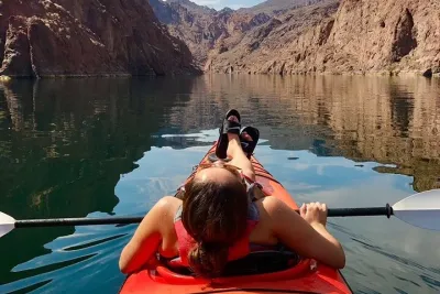 Grand Canyon Helicopter Flight with Emerald Cave Kayak Tour