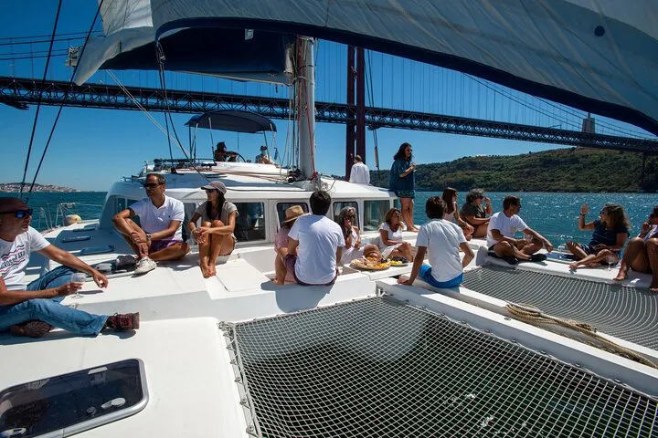 Brunch and Open Bar in a Private Luxurious Catamaran in Lisbon