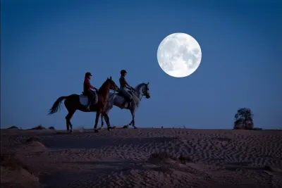 Full Moon Horse Riding in Dubai
