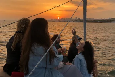 Sailing tour to the sunset on the Tejo River