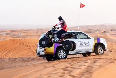 Desert Safari W/BBQ Dinner, Quad Bike, Camel Ride, & Sandboarding