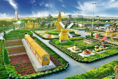 Tour of Miracle Garden with Global Village Dubai