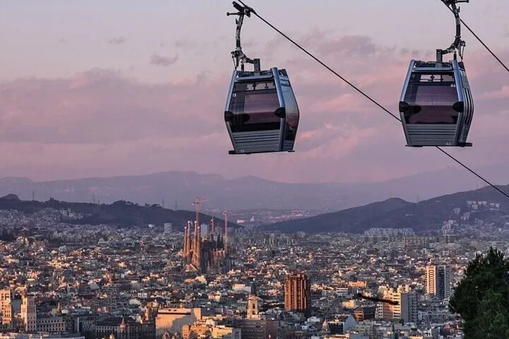 Barcelona City Walk with Montjuïc Castle & Cable Car Guided Tour