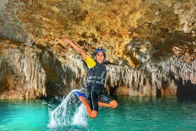 Discover the magnificent “Secret River” of the Riviera Maya. Transport included
