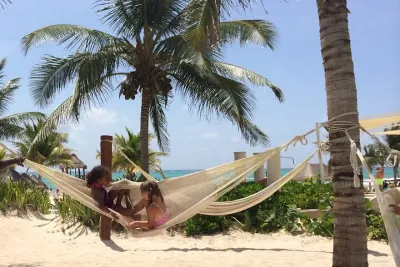 Beach Club Brunch with beautiful views of the Caribbean Sea