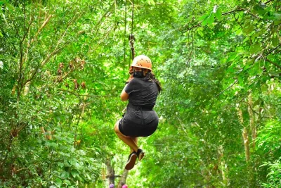Atvs, Ziplines and Cenote from Cancun or Riviera Maya snack and water included