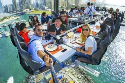 Dubai City Tour With Souks and Dinner In The Sky at Dubai Marina