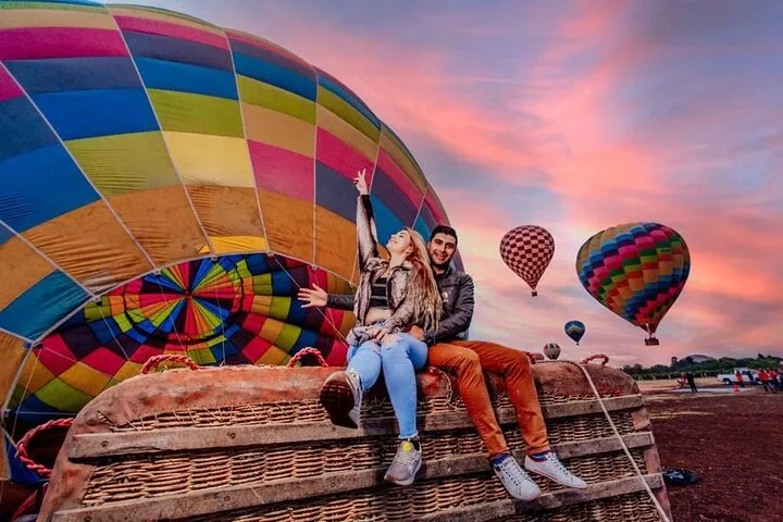 Balloon flight with or without Teotihuacan half day tour