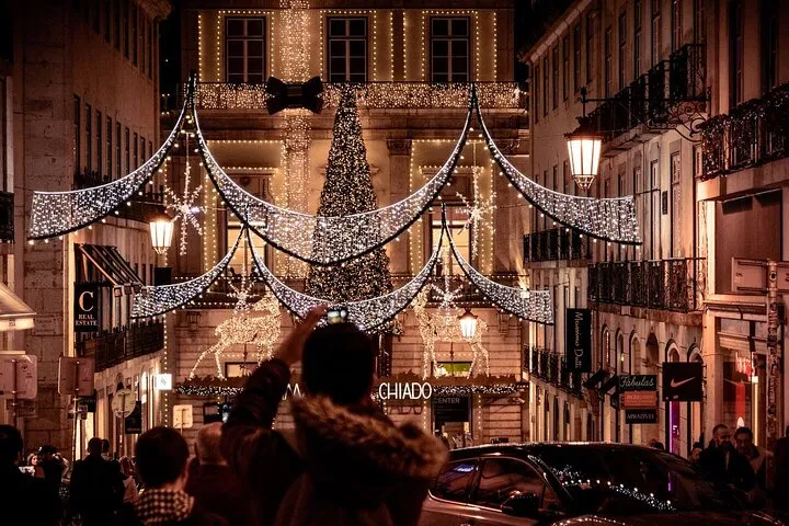 Lisbon by Night: Christmas Lights Photo Walk With a Local