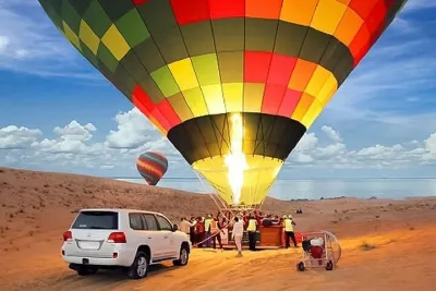 Premium Hot Air Balloon, Breakfast, Camel Ride, Quad Bike & More