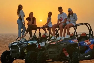 Desert Safari with 30 Minutes Dune Buggy Camel, Dinner, Shows