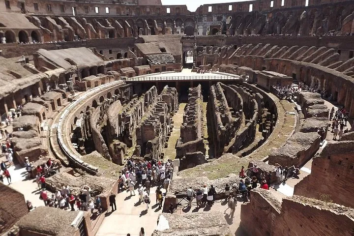 Colosseum, Forum, Palatine Hill with audio guide and Arena or Bus option