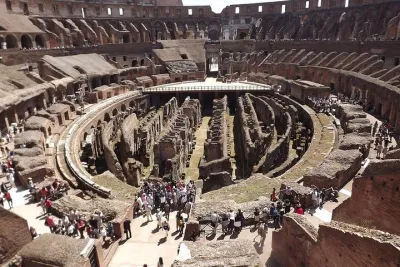 Colosseum, Forum, Palatine Hill with audio guide and Arena or Bus option