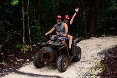 Outstanding Horseback Riding Tour with ATV, Ziplines and Cenote