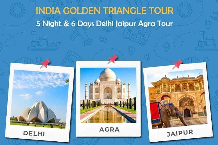 5 Nights 6 Days Golden Triangle Tour India Delhi Agra Jaipur Tour