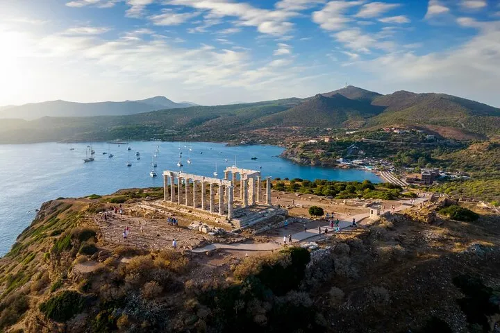 Sunset Tour to Cape Sounion from Athens in Spanish