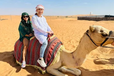 Dubai Desert Safari: Dune Bashing, Camel Ride & BBQ Dinner Show