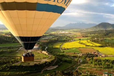 Hot Air Ballooning and Sailing Adventure Tour from Barcelona