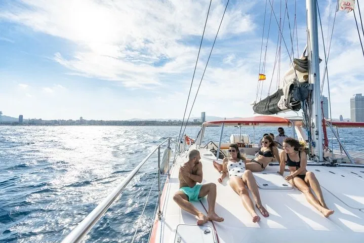 Barcelona Catamaran Cruise with Tapa & Drink Included