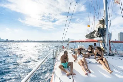 Barcelona Catamaran Cruise with Tapa & Drink Included