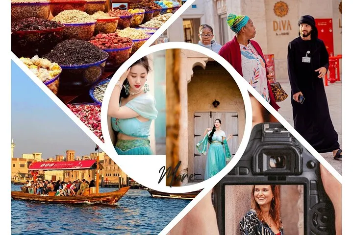 Professional Photoshoot Tour of Dubai Old town Spice & Gold Souk