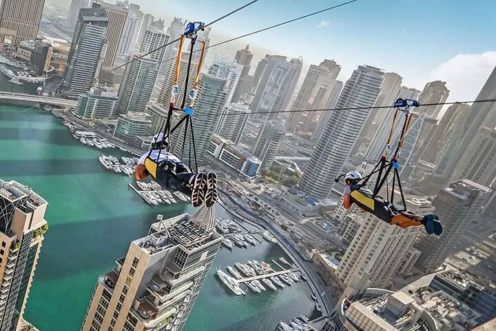 Xline Dubai Marina Zipline Experience With Photos & Video Option