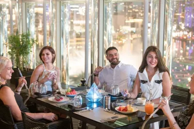 Burj Khalifa At The Top Ticket with Rooftop Dining Experience