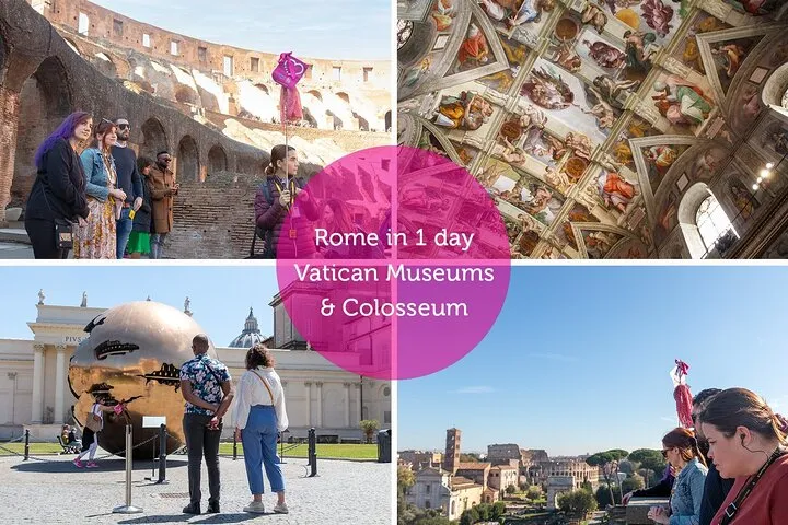 1-Day Rome: Vatican & Colosseum Tour with Transport